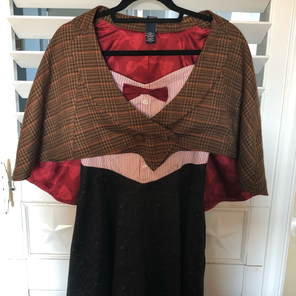 Dr. Who 11th Edition Dress  Size M  Cape Size S/M